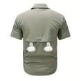 thumbnail image 3 of Fredd Marshall Men's Quick-Dry Short Sleeve Hiking Shirt with Pockets, 3 of 4