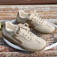 thumbnail image 6 of Domzle Fashion Platform Sneakers for Women Footwear 2026 | Memory Foam Insole for Comfortability; Non-Slip Casual Platform Shoes for Women Sneakers; Lightweight Lace-up Womens Shoes Khaki, 6 of 10