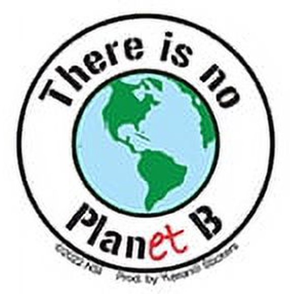 2 Autocollants, Il N'Y A Pas d'Autocollant PLANET B - Carte du Monde - Résistant aux Intempéries Longue Durée Autocollant pour Porte d'Entrée / Extérieur - 2 Pouces, 2 Pcs