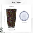 thumbnail image 4 of Balery Casino Icons Pattern 20oz Insulated Car Cup with Dual Drink Lids, Stainless Steel Travel Mug with Straw & Direct Drink Mouth, Eco-Friendly and Leak-Proof-Without Straw, 4 of 8