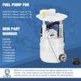 thumbnail image 3 of E8855M Fuel Pump Module Assembly Compatible with Nissan Cube Versa 2007-2014 L4 1.6L 1.8L, Replaces 170401FC0B SP4022M, 3 of 7