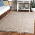 thumbnail image 2 of SAFAVIEH Lindsay Deborah Solid Polyester Shag Area Rug, Beige, 5'3" x 7'6", 2 of 8