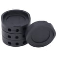 thumbnail image 3 of Furniture Leg Mat, 4PCS Round Non Slip Elevated Floor Protector Pad Table Sofa Riser Anti Vibration Flooring Pad Bed Legs Lifts Risers For Washing Machine Home Supplies Black, 3 of 8