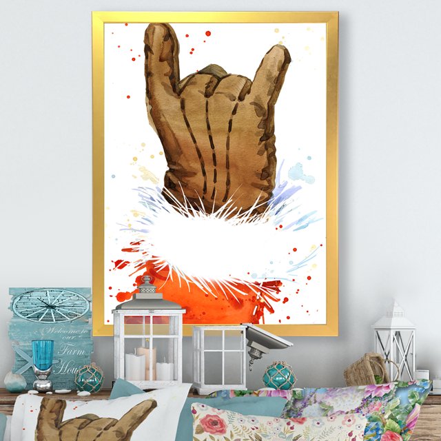 Designart Christmas Holiday Fancy Santa Claus IV Traditional Framed Wall Art