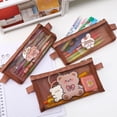 thumbnail image 3 of Bolsa De Lápices De Malla Transparente De Dibujos Animados De Gran Capacidad Para Estudiantes, 3 of 4
