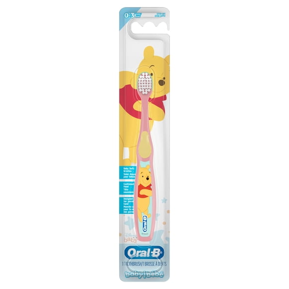 Oral-B Brosse à Dents Manuelle d'Apprentissage, Extra Souple, à l'Effigie de Winnie l'Ourson de Disney