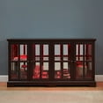 thumbnail image 5 of S-HOME Antique Design Four Door Display Case With Remote Controlled LED Lights Glass Shelves For Showcasing, Cherry, 5 of 20
