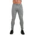 thumbnail image 2 of GINGTTO Mens Chinos Slim Fit Flat-Front Skinny Dress Pants Grey, 2 of 6