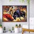 thumbnail image 4 of Cuadros Decorativos Corrida de toros española pintura DIY por números Kit de dibujo acrílico al óleo Digital Tmvgtek embutido en tela, 4 of 9