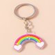 thumbnail image 1 of LLavero de arcoíris nublado para mujer y niña, llaveros de flores y mariposas, accesorios de joyería para bolso, llaveros DIY, regalos, 1 of 4