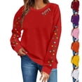 thumbnail image 6 of ZACPNCV Christmas Sweater Women Reindeer Graphic Sweatshirts Oversized Christmas Tree Sweaters Xmas Pullover Tops, 6 of 6