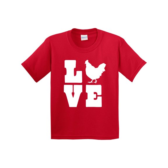 Inktastic Love Chickens Youth T-Shirt