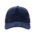 thumbnail image 5 of Suede Baseball Cap for Men Women Curved Brim Mesh Back Breathable Trucker Hat, 5 of 5
