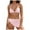 Light Pink, variant on GEWSEY Women 3 Piece Swimsuits - Sexy Triangle Bikini Sets with Cover Up Halter String Tie Side Bathing Suits (Light Green, XS)