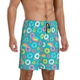 thumbnail image 2 of Fotbe Donut Pajama Shorts for Men, Men's Pajama Bottoms, Sleepwear,Short Pajama Pants-3X-Large, 2 of 9