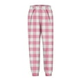 thumbnail image 6 of Lopecy-Sta ​Kids Checkered Jogger Pants with Elastic Waistband & Functional Side Pockets - Adjustable Ankle Cuffs Comfort Fit for Boys Girls 2-10 Years, 6 of 6