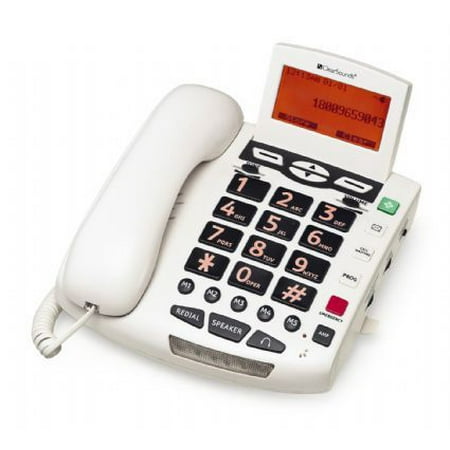 Hands Free Emergency Speakerphone - CLEAR SOUNDS Amplified BigButton Spkrphone 50dB White