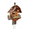thumbnail image 2 of Cuckoo Clock Black Forest house with moving wood sawers and mill wheel, 2 of 3