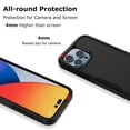 thumbnail image 4 of TakFox For Apple iPhone 14/14 Pro/14 Plus/14 Pro Max Case,Full Body Heavy Duty Shockproof Hybrid Dual Layer Rubber Drop Protection Rugged Cover,Black, 4 of 7