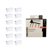 Sterilite 66 Qt Storage (12 Pack) Bundled with VELCRO? Brand 2 Inch 15 Ft Roll