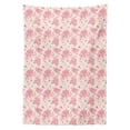 thumbnail image 3 of Ambesonne Spring Tablecloth Rectangular Table Cover, Pinkish Watercolor Flowers, 60"x84", Pink Peach and Cream, 3 of 4