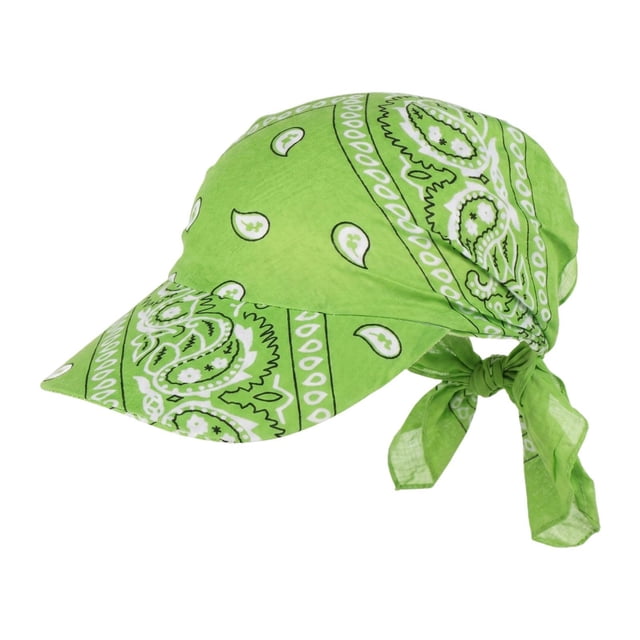 para cabeza, bandana, gorro con visera, regalo, gorra con visera para el sol, ideal para ir de , montar o al libre. Verde