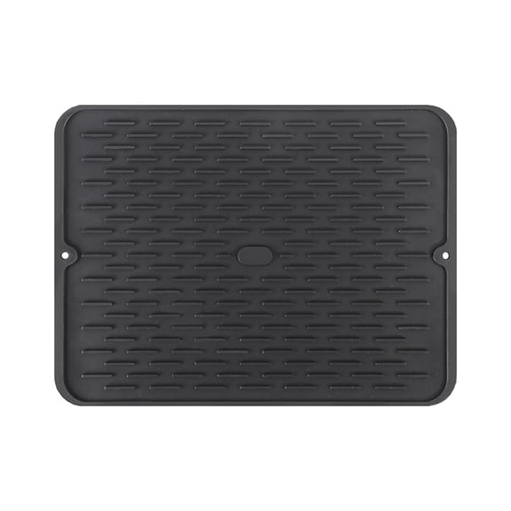 Wovilon Silicone Dish Drying Mat, Waterproof Countertop Mat, Dishwashing Mat, Sink Mat, 16X 12 Inch Large Silicone Tripod With Silicone Cleaning Brush