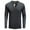 Dark Gray, variant on IROINNID Long Sleeve Shirts for Men Leisure Beefy Muscle Basic Solid Pure Color Blouse Tee Shirt Top,Black