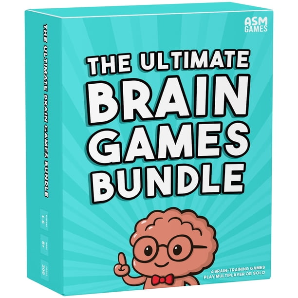 Paquete de juegos mentales ASM GAMES 4 en 1: rompecabezas y memoria