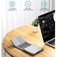 thumbnail image 3 of Teclado inalámbrico plegable delgado Tek Styz compatible con LG 16T90P-K.AAB7U1 con mouse TOUCHPAD Totalmente universal que brinda 48 horas de uso, 560 días en espera, portátil, compacto, triple, reca, 3 of 5