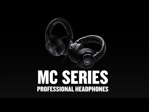 Mackie MC-150 Closed Back Studio On Ear Headphones, Black