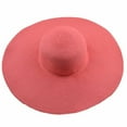 thumbnail image 2 of Walbest Women's Hawaiian Ridge Wide Floppy Brim Summer Beach Sun Hat Straw Cap Party Garden Travel Sun Cap Solid Color, 2 of 7