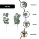 thumbnail image 2 of KAKOWELY 10 piezas de flores artificiales de eucalipto para decorar bodas y fiestas., 2 of 5