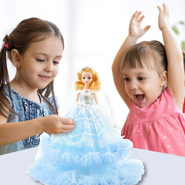 TIMIFIS Wedding Doll 15 Inches Big Wedding Dress Princess Doll Toy Gift Box for Little Girls Children's Play Toys Family Ornaments Boys and Girls Holiday Birthday Gifts Action & Toy Figures