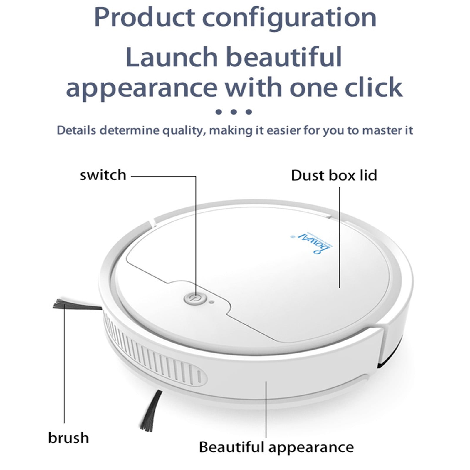 Robot Vacuum, Robot Vacuum and Mop Combo with Schedule,Smart Cleaning Robot Auto Robotic Vacuum Dry Wet Mopping Cleaner