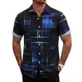 thumbnail image 4 of Zivyakyron Summer Shirt for Men Short Sleeve Holiday Beach Clothes Men Casual Graphic Loose Collared Top, 4 of 5