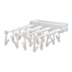 thumbnail image 5 of Percha de goteo con 20 pinzas, pinza para ropa portátil con capacidad de carga, pinza para secar calcetines blanco, 5 of 9