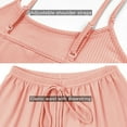 thumbnail image 5 of Hanerdun Women Female 2PCS Striped Pajamas Set Female Nightwear Pink L, 5 of 5