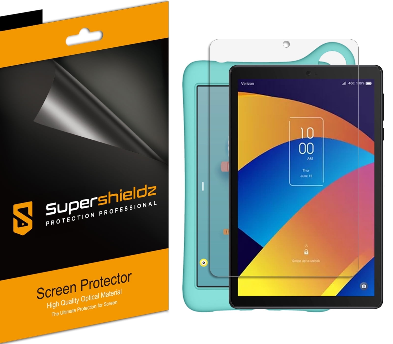 Custodia In Pelle Sintetica Con Vetro Temperato Per TCL TAB 8 E TAB 8 LE – Protezione Anti-Urto E Magneti