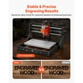 thumbnail image 3 of VEVOR 3018 CNC Router Machine, 60W Spindle, 3-Axis Wood Engraving Milling Machine, with 300 x 180 x 40 mm Working Area, for Wood Acrylic Carving Cutting (Offline Controller are note included)), 3 of 9