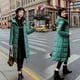 thumbnail image 4 of Chaqueta acolchada de algodón de plumón largo y grueso para mujer, de invierno, muy larga, hasta la rodilla, impermeable, resistente al viento, de corte ajustado, 4 of 6