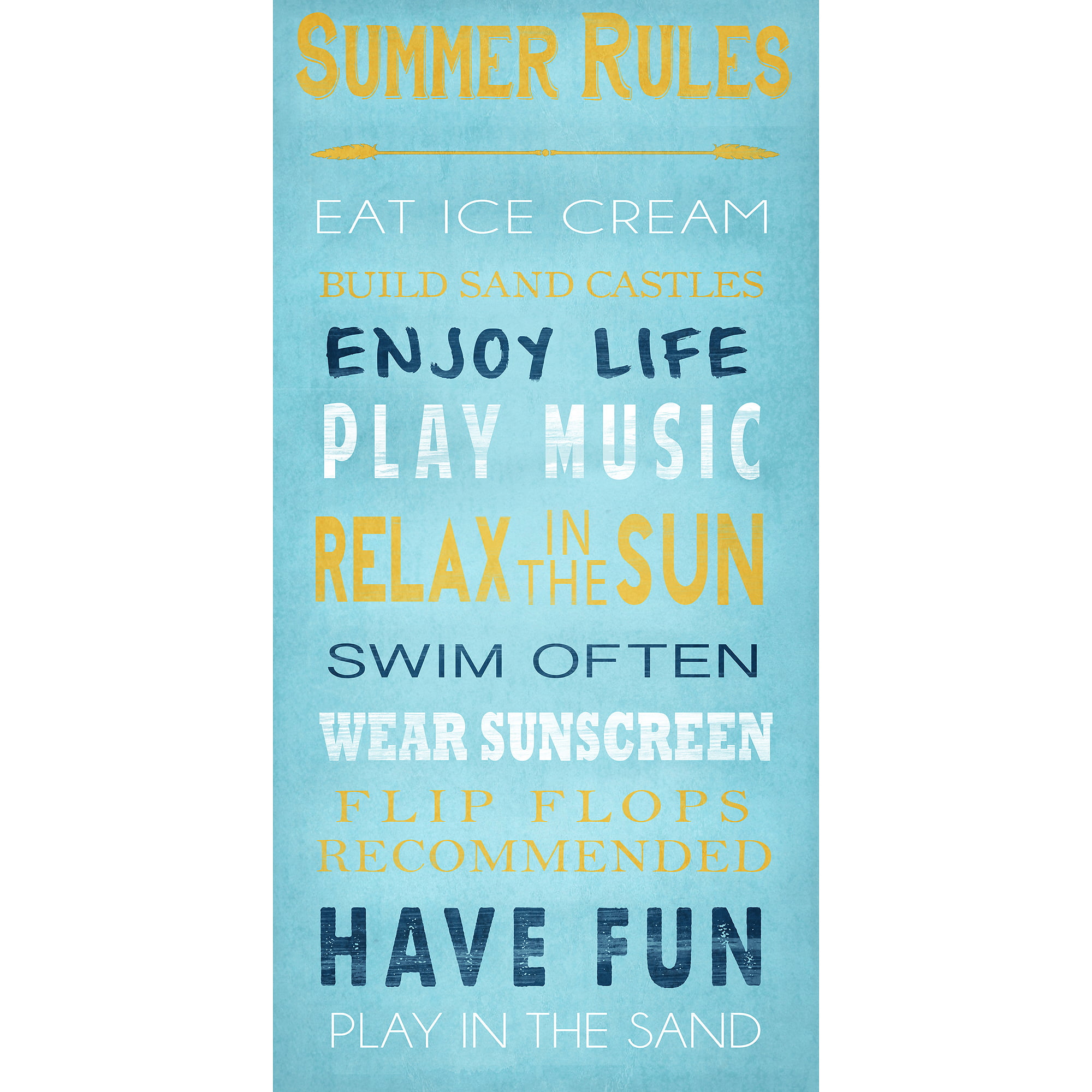 Summer Rules II Wall Art - Walmart.com