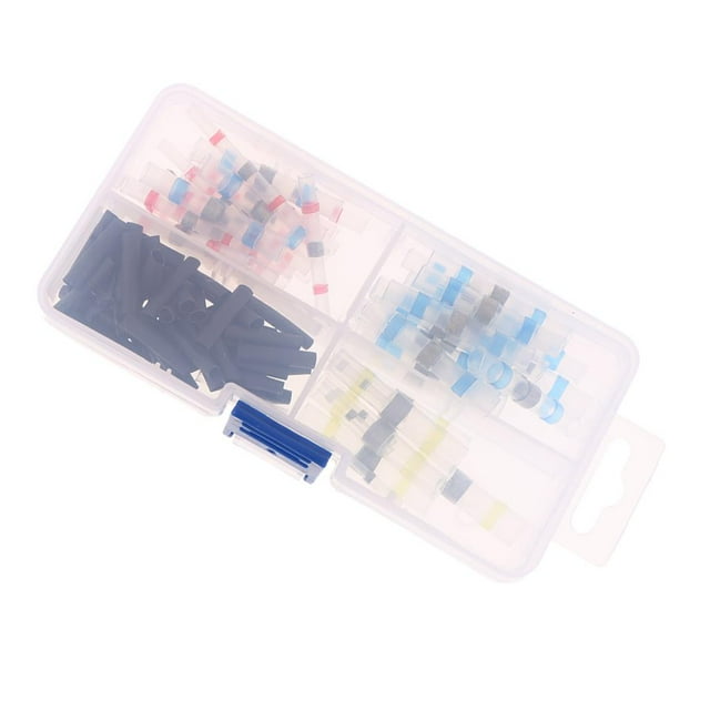 Conector de terminales de extremo de alambre de manga termocontraíble de 100 piezas