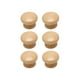 thumbnail image 1 of Tiradores de cajón, pomos de madera para inauguración de la casa, pomos de madera para armarios, tiradores de tocador 6 piezas redondas convexas., 1 of 9