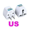 thumbnail image 3 of 1/5pcs Universal World Wide Travel Adapter Uk Plug To Eu Plug Power Outlet Travel Charger Adapter, 3 of 5