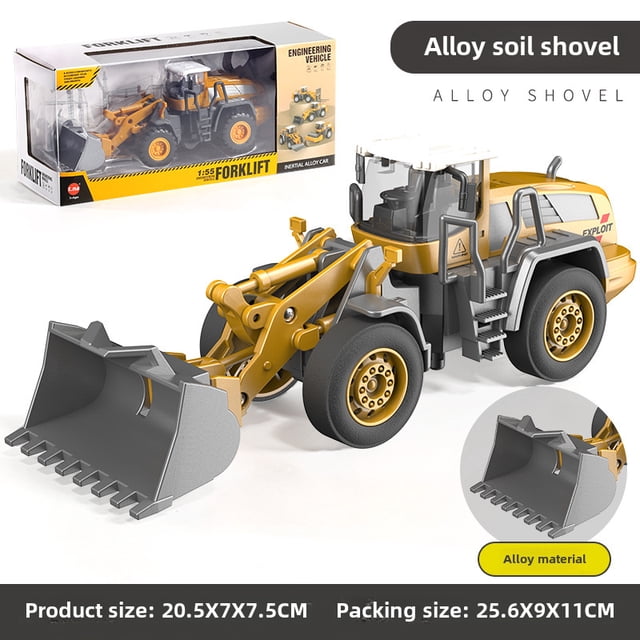 Inertia-Powered Alloy Construction Vehicle Set for Kids: Realistic Simulation Engineering Toys with Durable Metal Material, Educational & Fun Gift for 4-6 Year Olds, Perfect for Bulk Wholesale