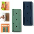 thumbnail image 1 of 2pcs Self-adhesive Desktop Socket Fixer, Wall Hanging Power Strip Holder, Punch Free Socket Fixer Bracket Stand, 1 of 5