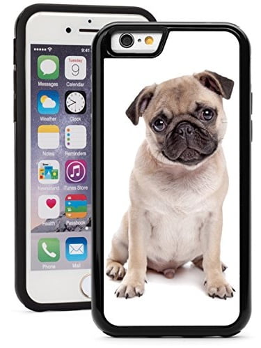 Pug iPhone 8 Case Pug iPhone 7 Case iPhone 6 Case iPhone 6S Case Cute iPhone 8 Case Dog iPhone 8 Case Puppy Funny Rubber Soft TPU Silicone
