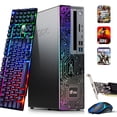 thumbnail image 1 of Restored Gaming Desktop PC Lenovo & BTO RGB, Intel Core i5 8th Gen. Processor, 16GB RAM, 256GB SSD, NVIDIA GeForce GT 1030, HDMI, Gaming Keyboard & Mouse, Wi-Fi, Windows 11 Pro (Refurbished), 1 of 6