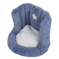 thumbnail image 4 of Floor Chair with Back Support Chair Cushion Anti Slip Cute Soft Comfort Velvet Floor Pillow Seating for Office Kids Blue, 4 of 5